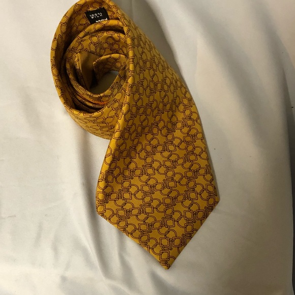 Hermes Other - Hermès yellow silk tie